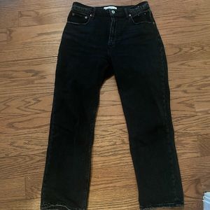 The ankle straight ultra high rise Abercrombie & Fitch jeans